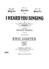 I Heard You Singing 