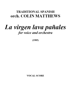 La virgen lava pañales 