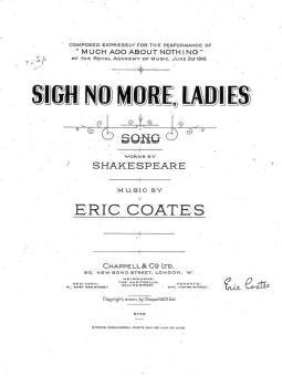 Sigh No More, Ladies 