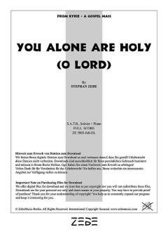 You Alone Are Holy - Oh Lord 