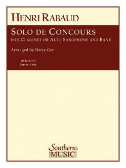 Solo de Concours for Clarinet or Alto Saxophone and Band 