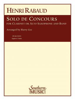 Solo de Concours for Clarinet or Alto Saxophone and Band 