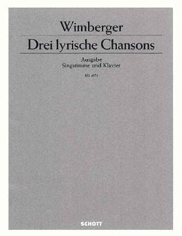 Drei lyrische Chansons 