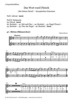 Das Wort ward Fleisch - 2 Sopranblockflöten 