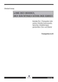 Lobe den Herren, den mächtigen König der Ehren - Trompete in B 