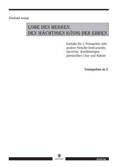 Lobe den Herren, den mächtigen König der Ehren - Trompete in C 