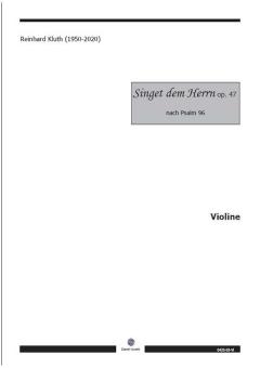 Singet dem Herrn op. 47 - Violine 