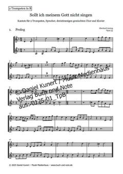 Sollt ich meinem Gott nicht singen - Trompete in B 