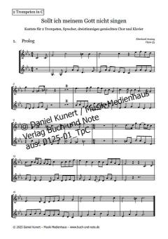 Sollt ich meinem Gott nicht singen - Trompete in C 