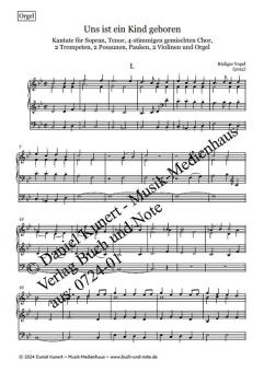 Uns ist ein Kind geboren - Orgel 