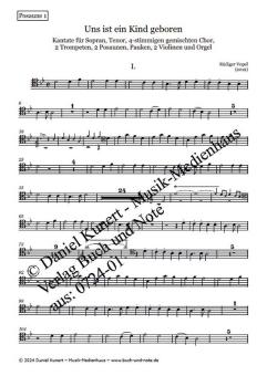 Uns ist ein Kind geboren - Posaune 1 