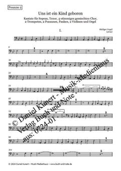 Uns ist ein Kind geboren - Posaune 2 