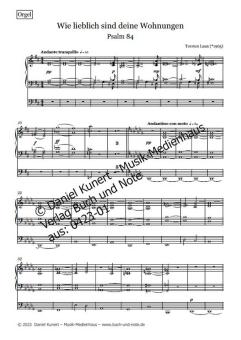 Wie lieblich sind deine Wohnungen - Orgel 