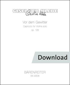 Vor dem Gewitter op. 128 