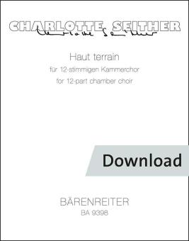 Haut terrain für 12-stimmigen Kammerchor 