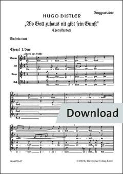 Wo Gott zuhaus nit gibt sein Gunst op. 11/1 