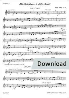 Wo Gott zuhaus nit gibt sein Gunst op. 11/1 