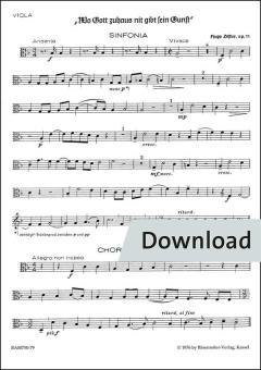 Wo Gott zuhaus nit gibt sein Gunst op. 11/1 