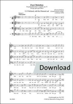 O Heiland, reiß die Himmel auf op. 74 Nr. 2 