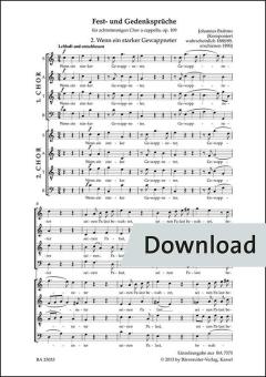 Wenn ein starker Gewappneter op. 109 Nr. 2 