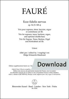 Ecce fidelis servus op. 54 N 108a 