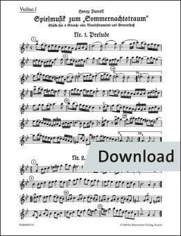 Spielmusik zum Sommernachtstraum Heft 1 (Nr. 1-10) 