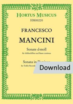 Sonate für Altblockflöte und Basso continuo 
