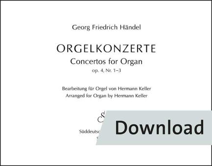 Orgelkonzerte Heft 1 op. 4 