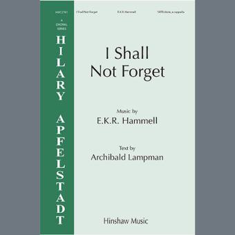 I Shall Not Forget 