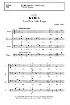 Kyrie from 'Four Latin Songs' 