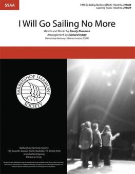 I Will Go Sailing No More 
