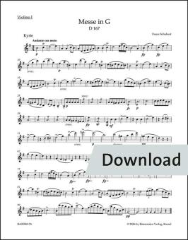 Messe G-Dur D 167 Download