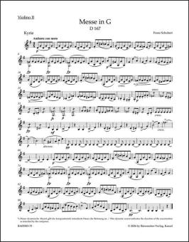 Messe G-Dur D 167 Standard