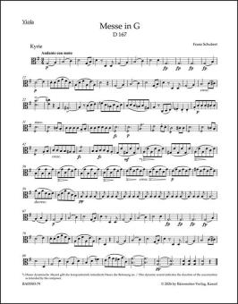 Messe G-Dur D 167 Standard