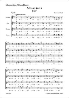 Messe G-Dur D 167 Standard