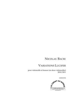 Variations Lucifer - Pour Violoncelle et Basson 