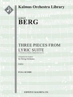 3 Pieces from the Lyric Suite 