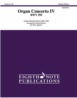 Organ Concerto IV BWV 595 