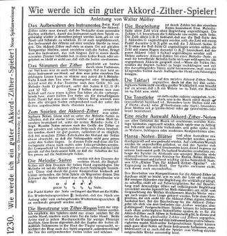 Wie werde ich ein guter Akkordzither Spieler 