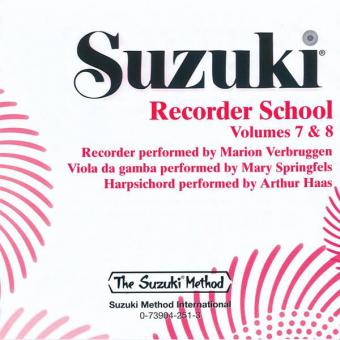 Suzuki Recorder School 7 & 8 