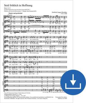 Seid fröhlich in Hoffnung HoWV V.49 Download