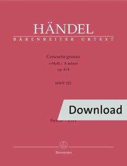 Concerto grosso a-Moll op. 6/4 HWV 322 Download