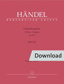 Concerto grosso D-Dur op. 6/5 HWV 323 Download