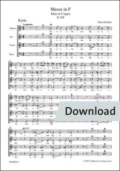 Messe in F-Dur D 105 Download
