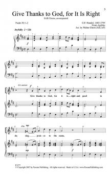 Give Thanks To God For It Is Right 