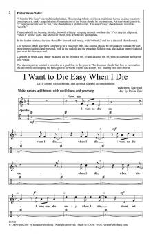 I Want To Die Easy When I Die 