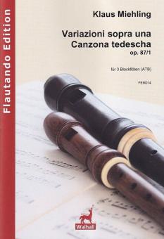 Variazioni sopra una Canzona tedescha op. 87 Nr. 1 
