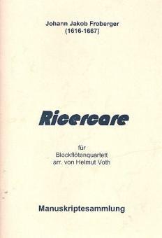 Ricercare für 4 Blockflöten (SATB) 