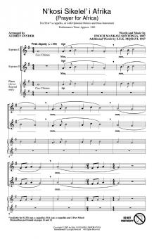 N'kosi Sikelel' I Afrika (Prayer For Africa) 