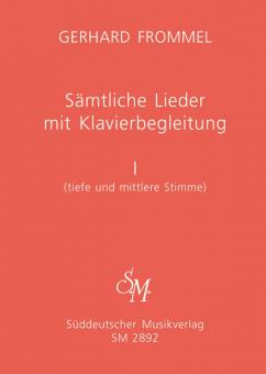 Sämtliche Lieder mit Klavierbegleitung 1 